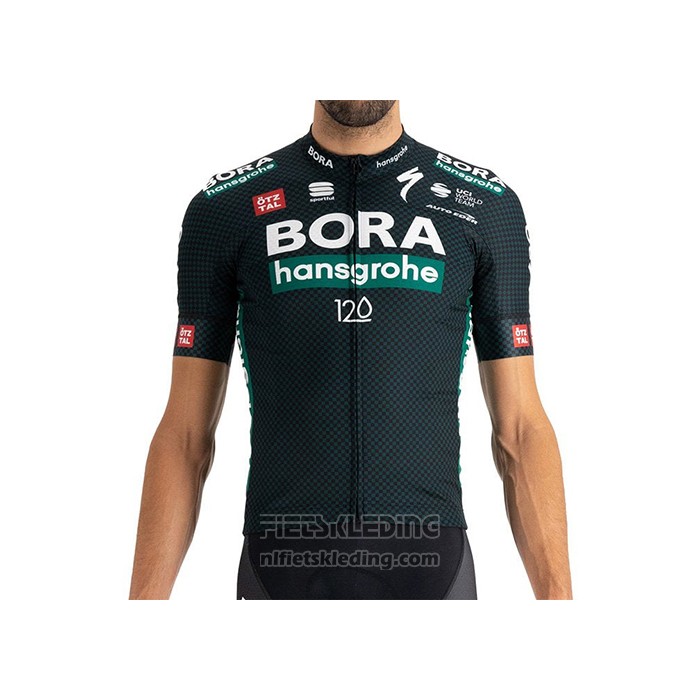 2021 Fietskleding Bora-Hansgrone Donker Groen Korte Mouwen en Koersbroek